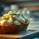 Cashew Ricotta Cloud on Toast with Chive Oil