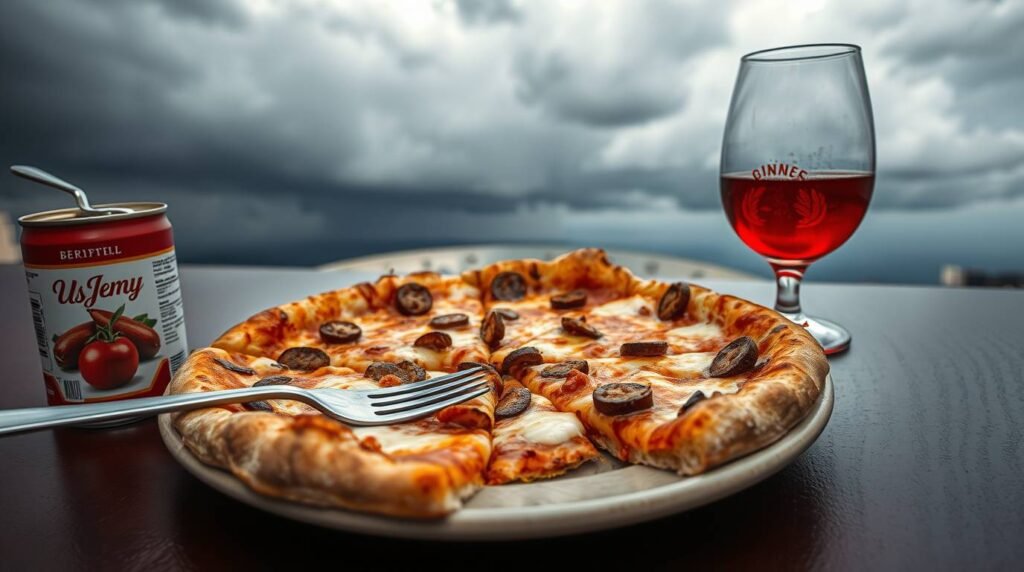 New Jersey style pizza with sausage and mozzarella