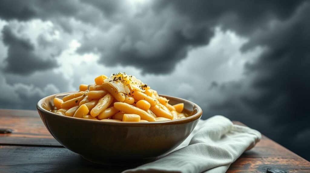 Warm cannellini beans with lemon olive oil and Parmesan served in a rustic bowl
