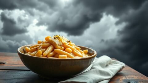 Warm cannellini beans with lemon olive oil and Parmesan served in a rustic bowl